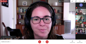 Captura de tela de reunião