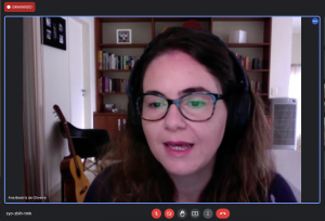Captura de tela de reunião