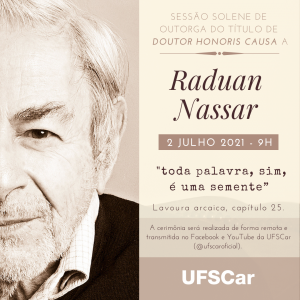 Convite evento Raduan Nassar