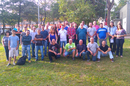 Equipe da SIn nos quatro campi reunida em São Carlos. Foto: Arquivo pessoal