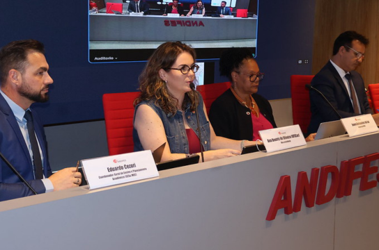 Ana Beatriz de Oliveira, Reitora da UFSCar, em reunião do Conselho Pleno da Andifes. Foto: Andifes.