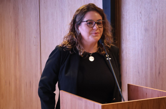 Reitora da UFSCar,  Ana Beatriz, em fala na reunião da Andifes.