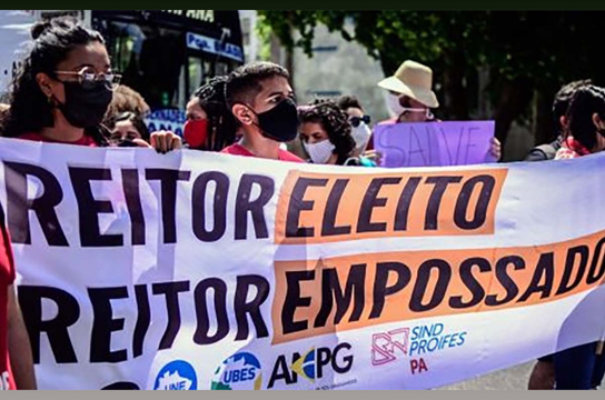 Manifestação em defesa da autonomia universitária, Foto: União Nacional dos Estudantes