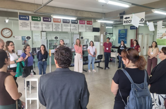 Equipe técnica do Ministério da Saúde visitou a USE no útlimo dia 10/2.