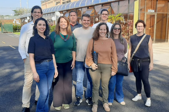 Servidores da UFSCar em visita no Complexo Swift de Educação e Cultura.
